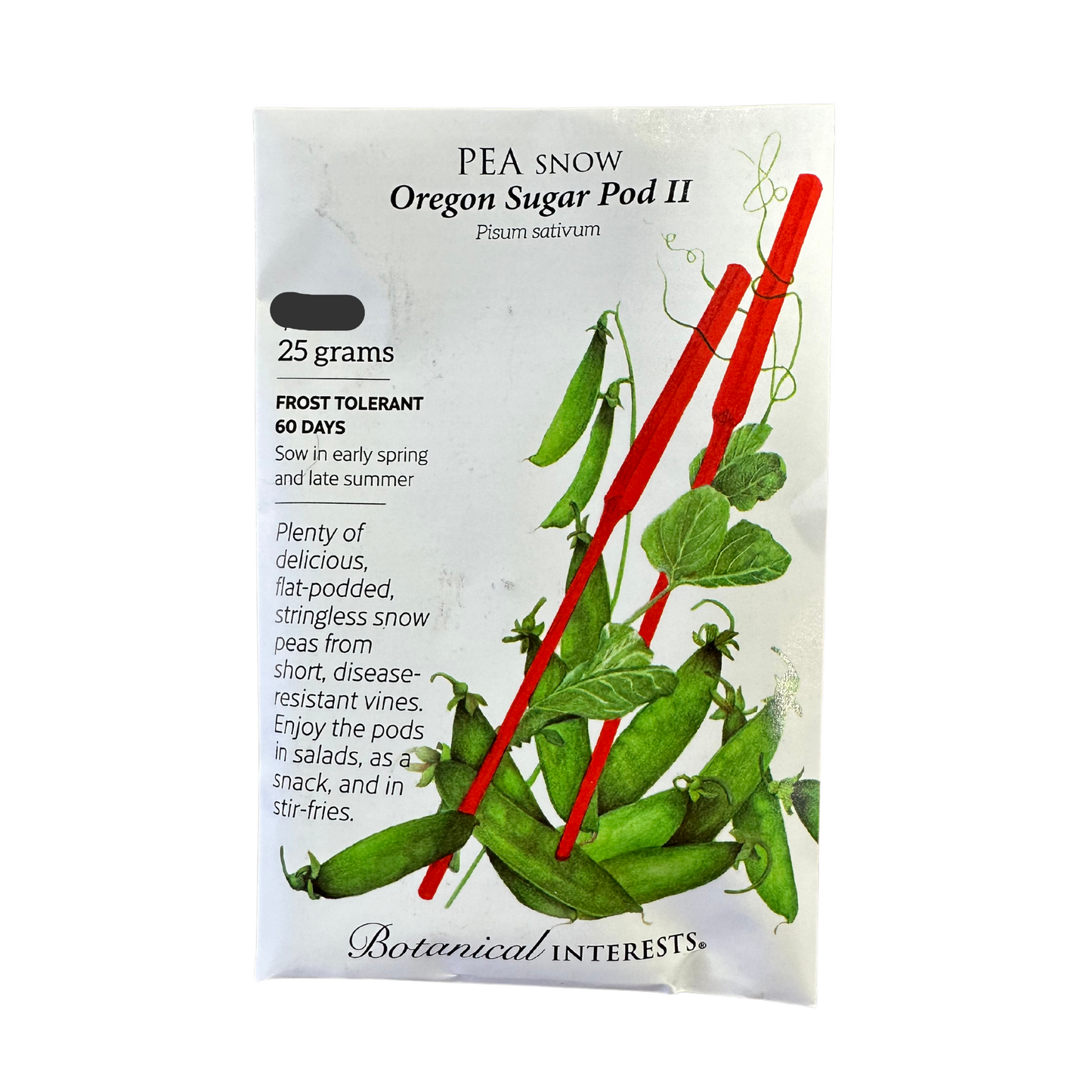 Pea Snow Oregon Sugar Pod