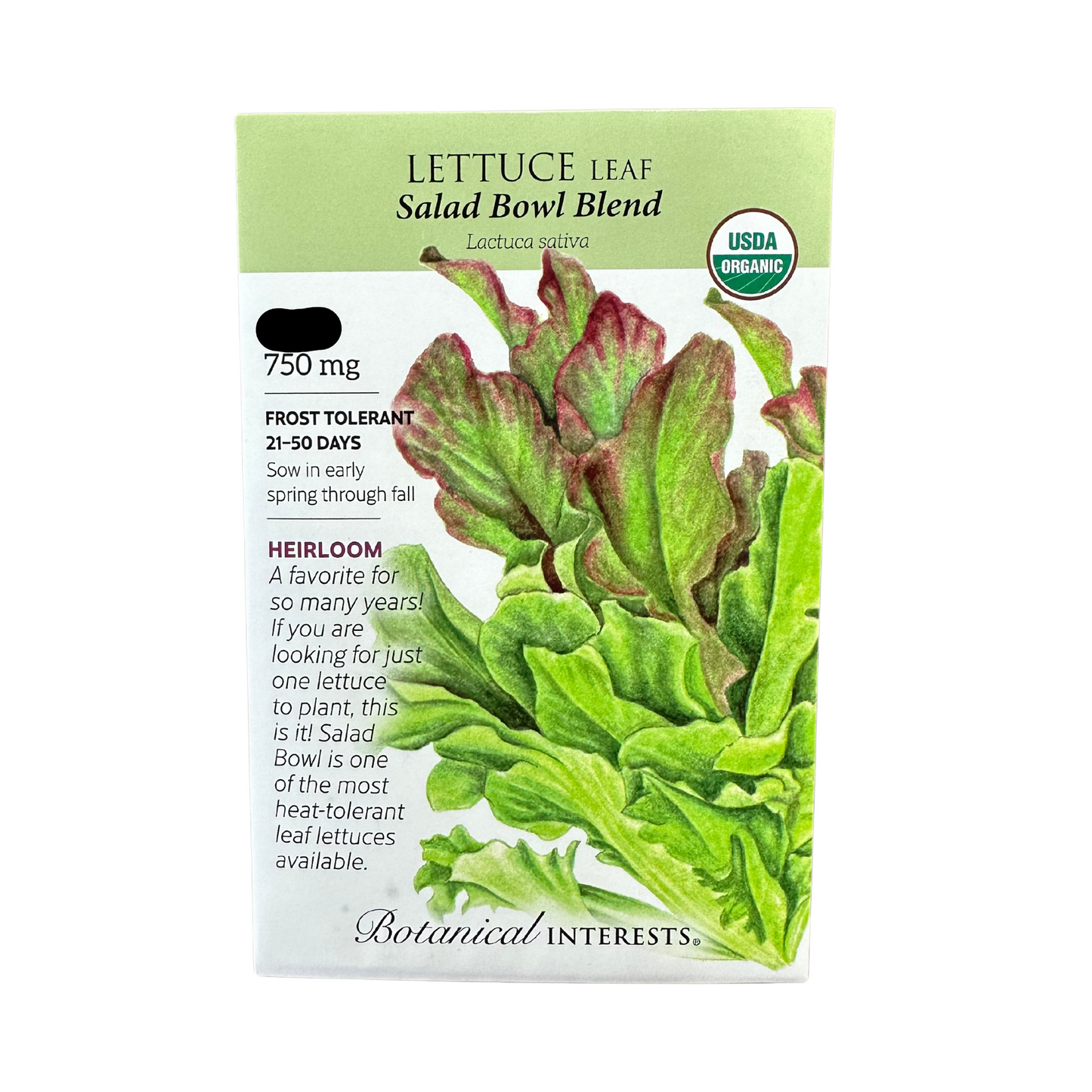 Lettuce Leaf Salad Bowl Blend Org