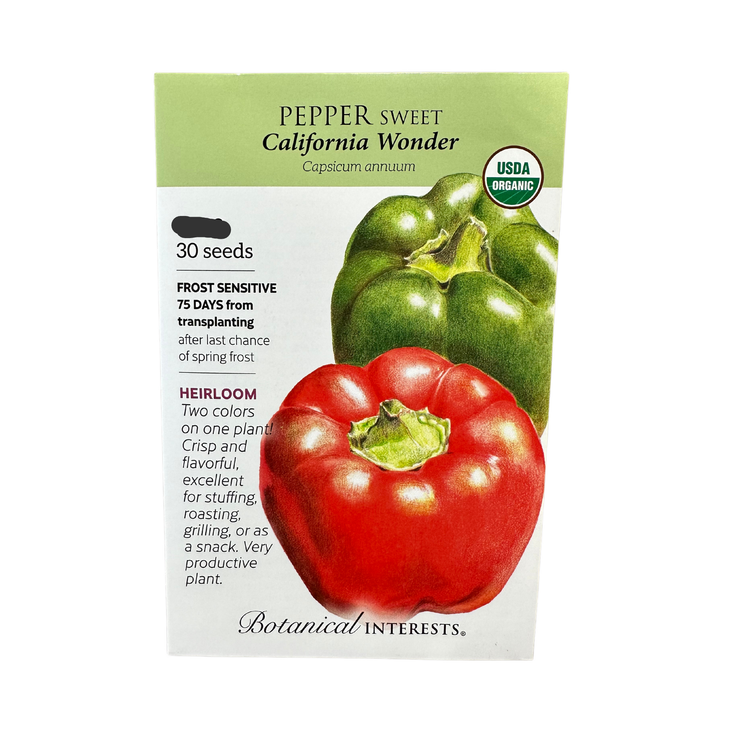 Pepper Sweet (grn/r) Cal Wonder Org
