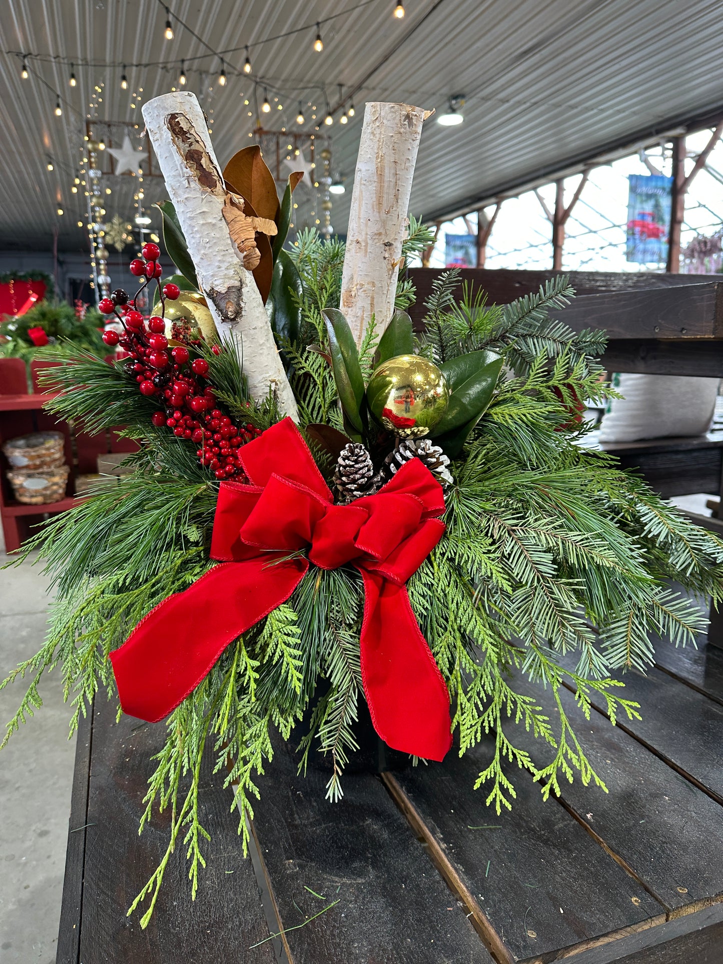 Assorted Winter Porch Pot Deluxe 13" Patio Pot (Xmas)