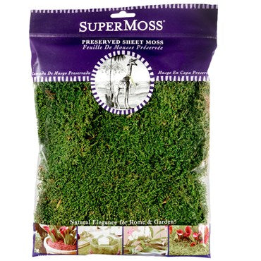 SuperMoss 2oz Sheet Moss Fresh Green