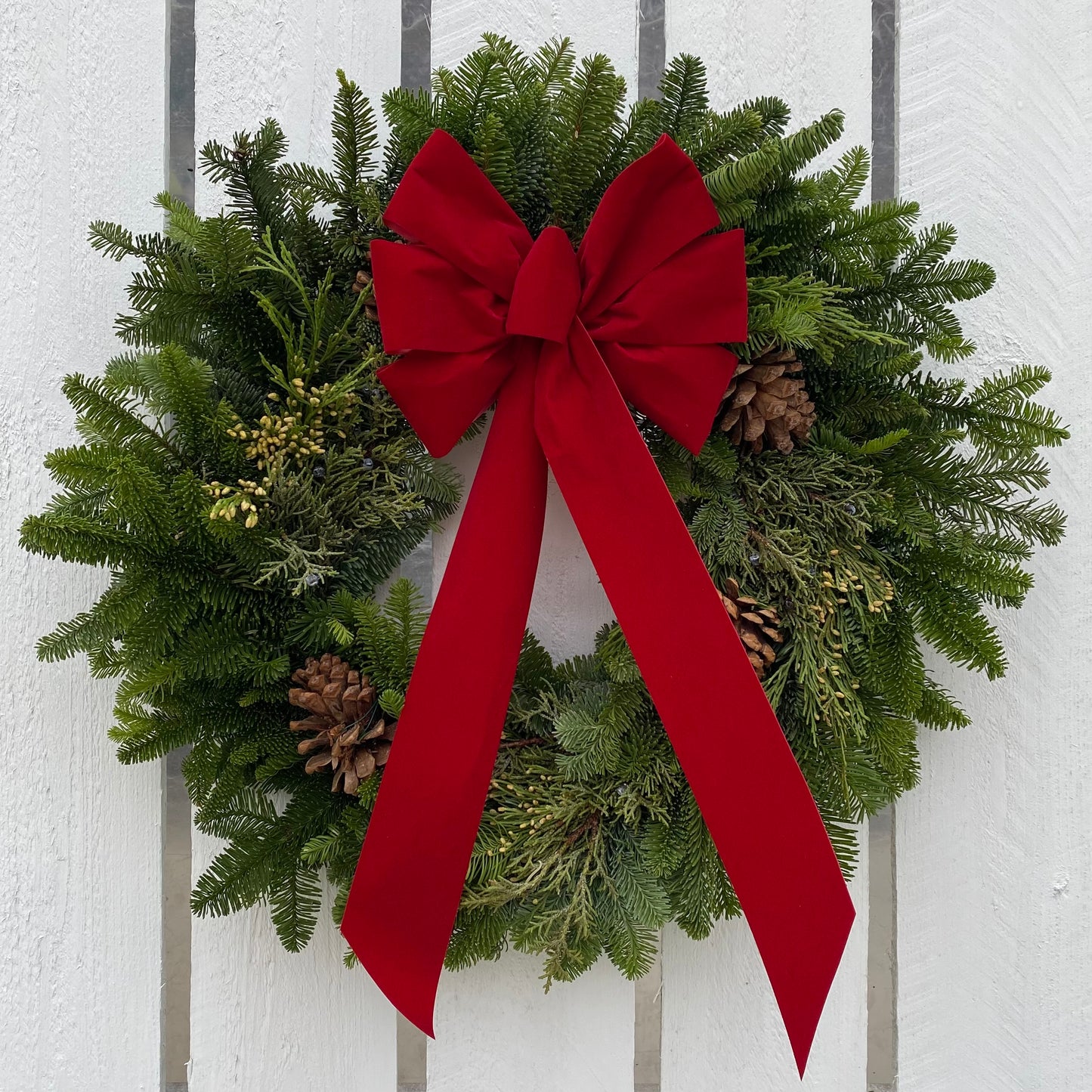 12" Mixed Evergreen Wreath (Xmas)
