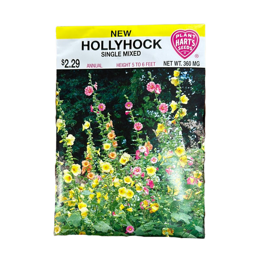 Hollyhock Single Mixed Colors