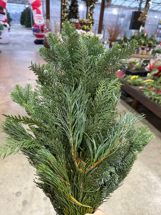 Mixed Greens Bouquet (Xmas)