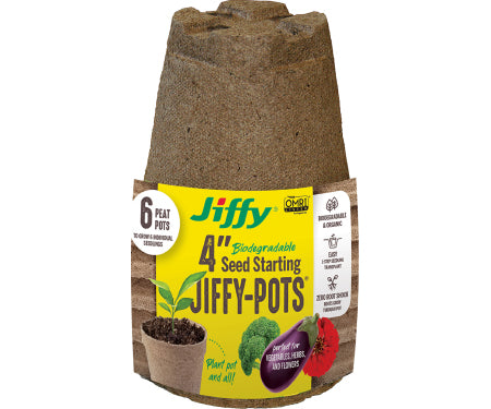 Jiffy Pot 4" Round 6/pk