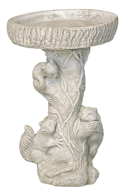 Fancy Squirrel/Log Birdbath