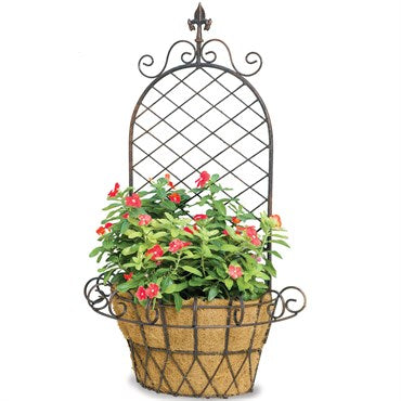 Deer Park Finial X Wall Basket With Coco Liner