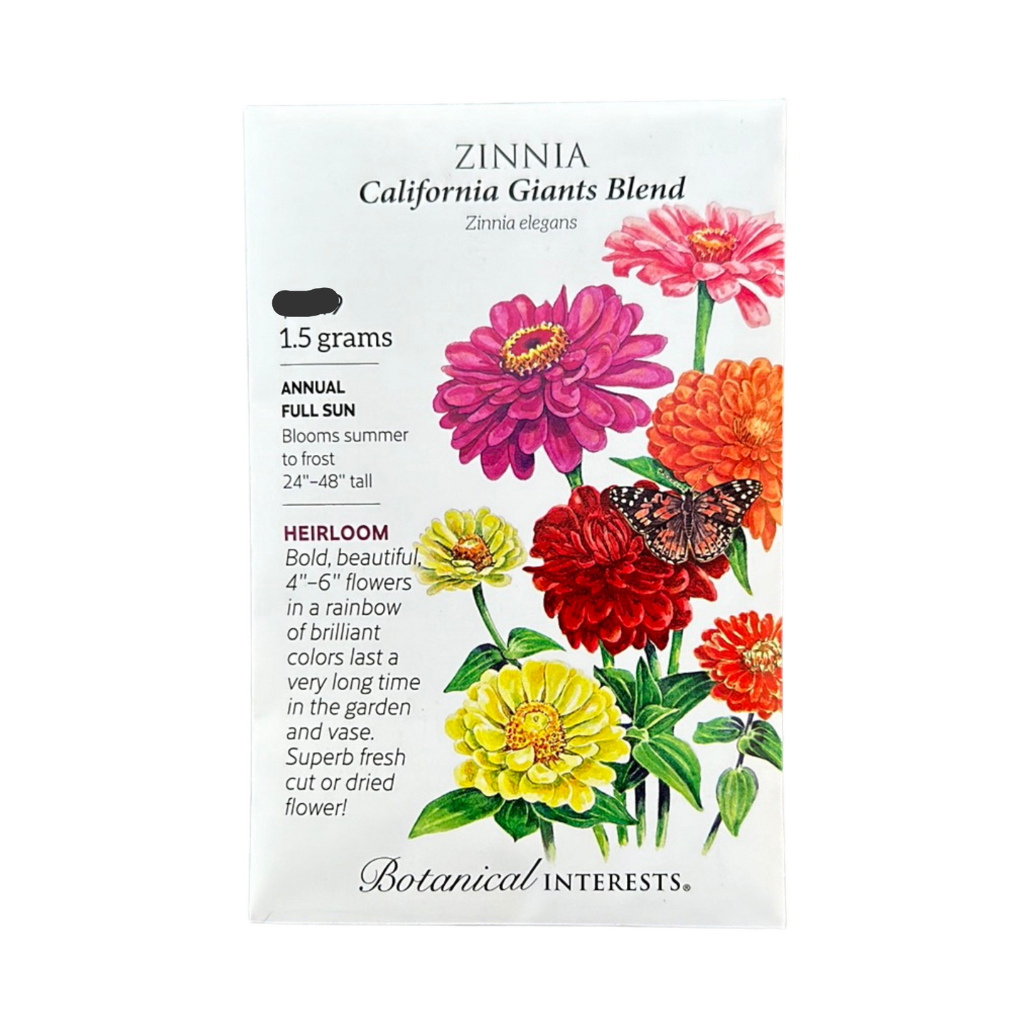 Zinnia California Giants