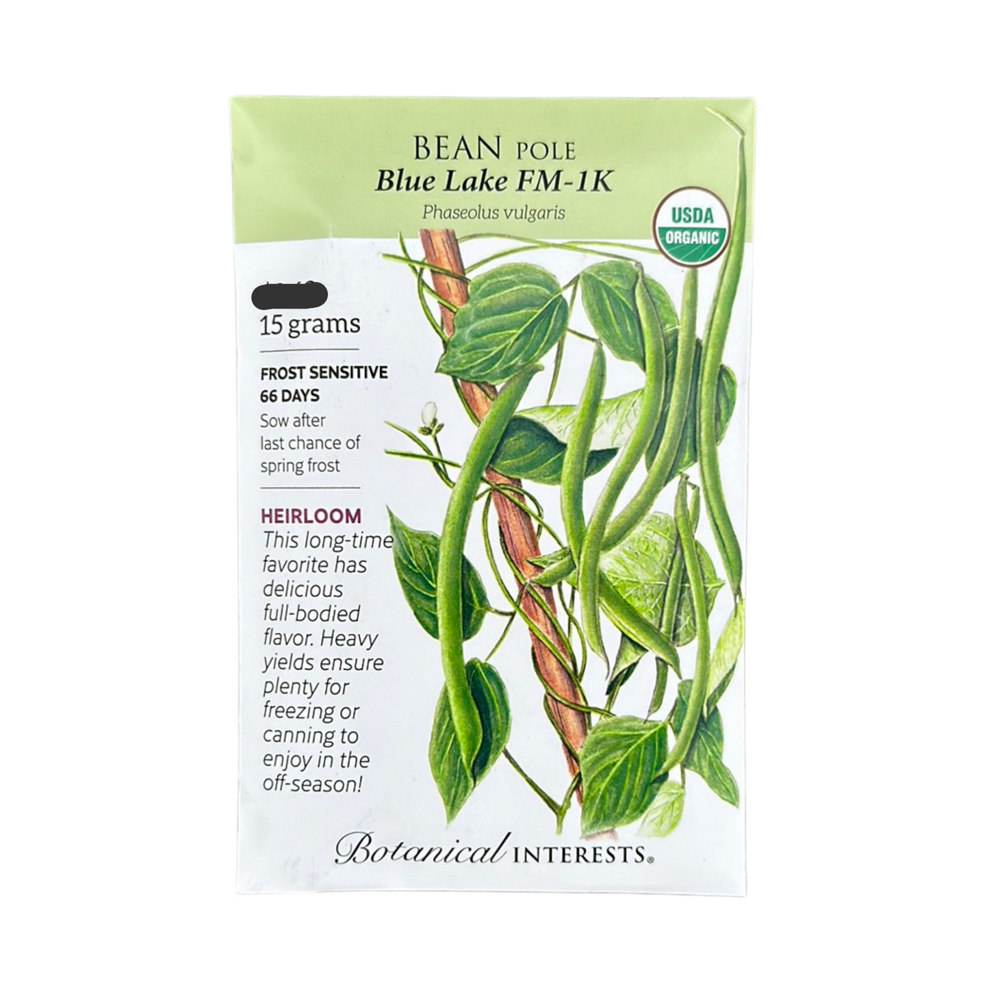 Bean Pole Blue Lake FM-1K Org
