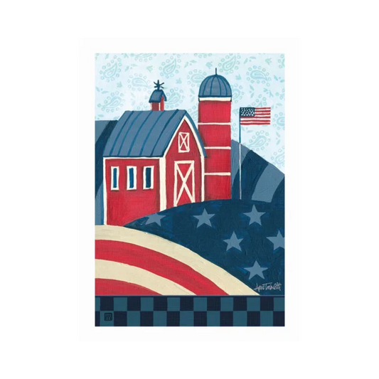 CLR American Barn Garden Flag