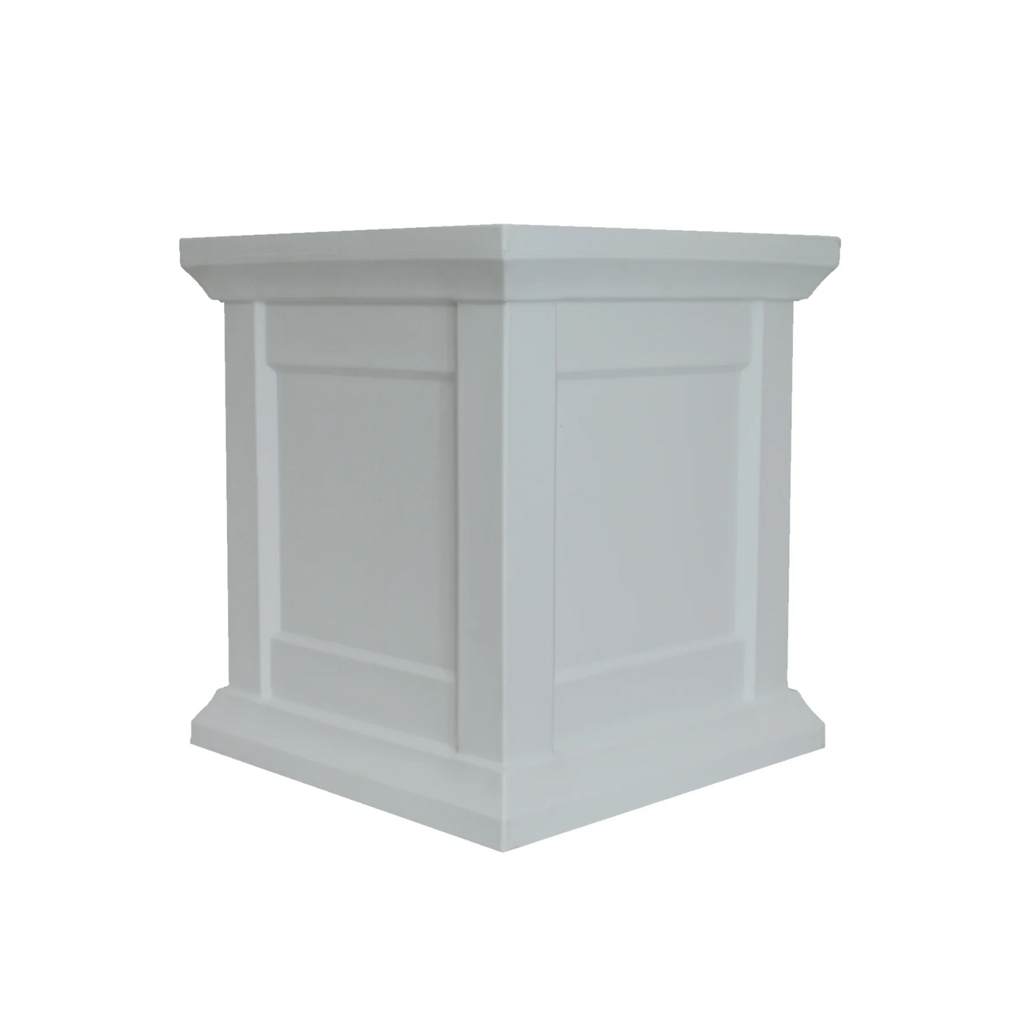 Tusco 16" Modern Colonial White Planter