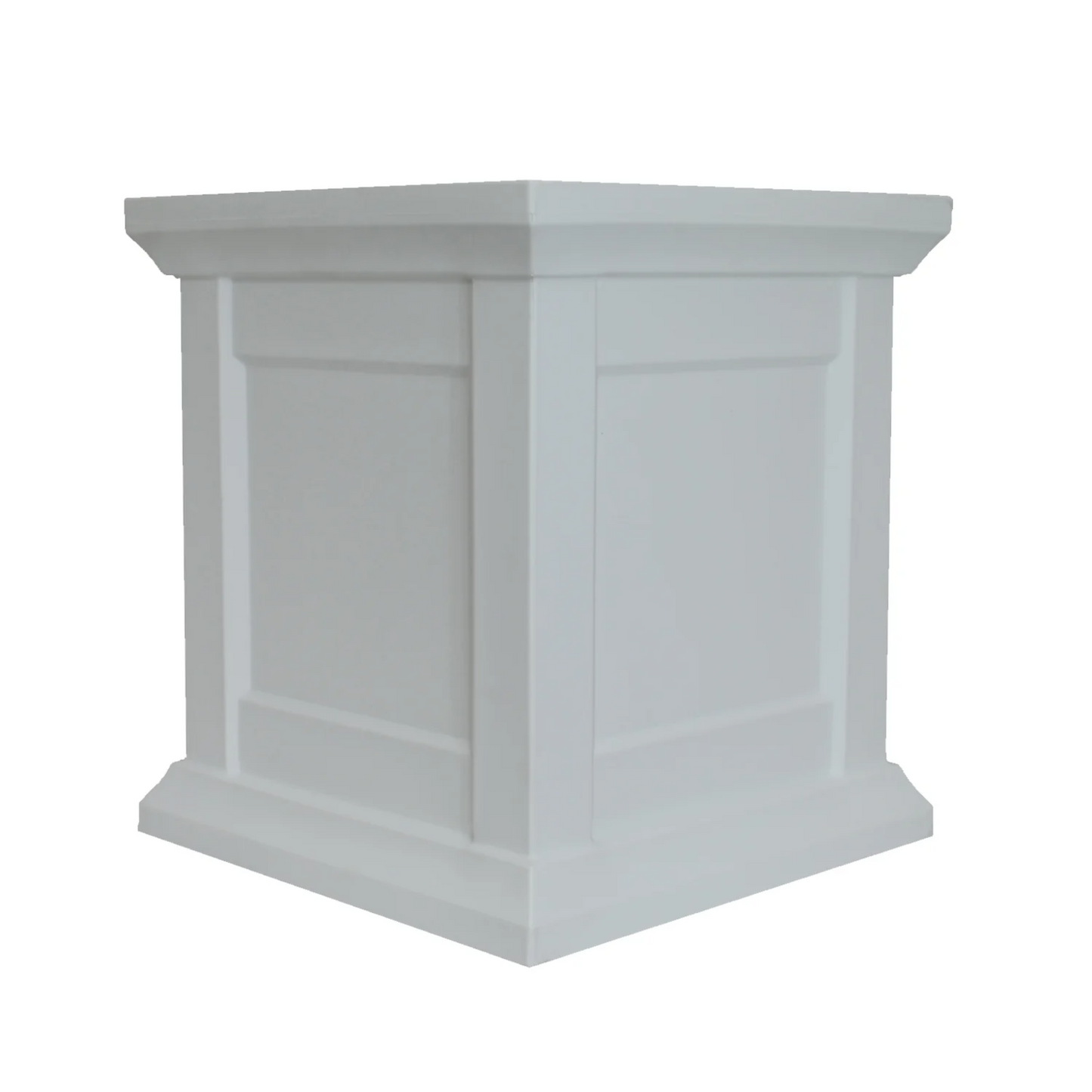 Tusco 20" Modern Colonial White Planter