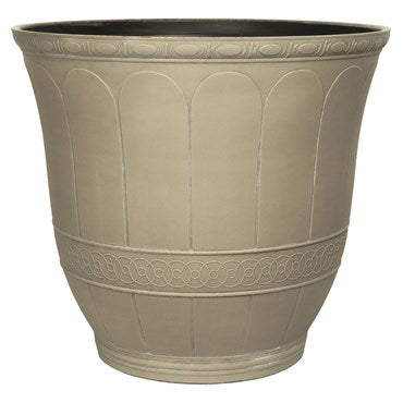 GS 13.00 Scalloped Flare Planter Antique Concrete