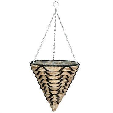Gardener Select 14" Cone Hanging Basket White