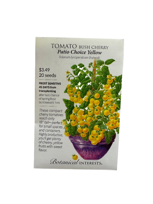 Tomato Cherry Patio Choice Yellow hybrid