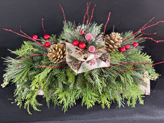 Birch Log Centerpiece