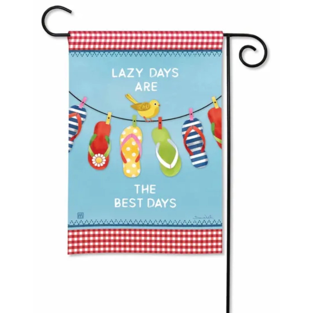 Lazy Days Garden Flag