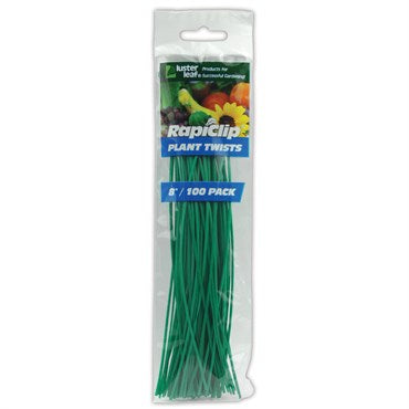 Luster Leaf 100pk PreCutPlant Twist Ties Plastic