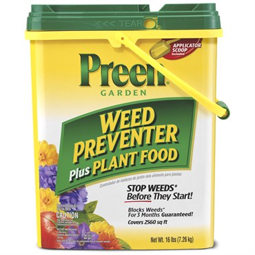 Preen 16# 2560SF Garden Preventer W/ Plant Food