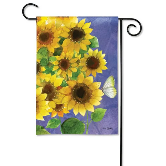 Sunflowers on Blue Garden Flag