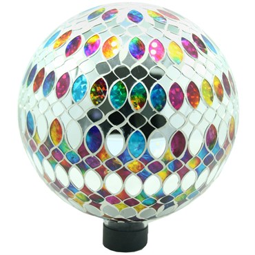 VCS 10" Bling Multi Shape Tile Glass Globe