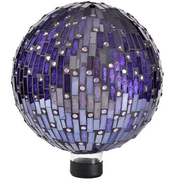 VCS 10" Purple w/ Bling Glass Globe