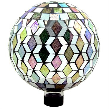 VCS 10" Zig Zag Bling Glass Globe