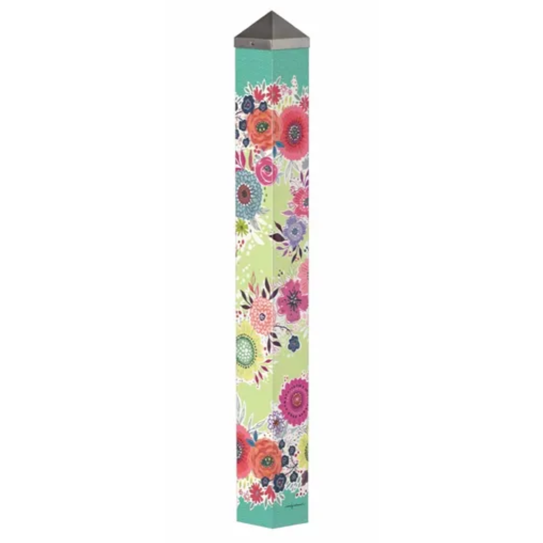 Whimsy Flowers 40" Art Pole
