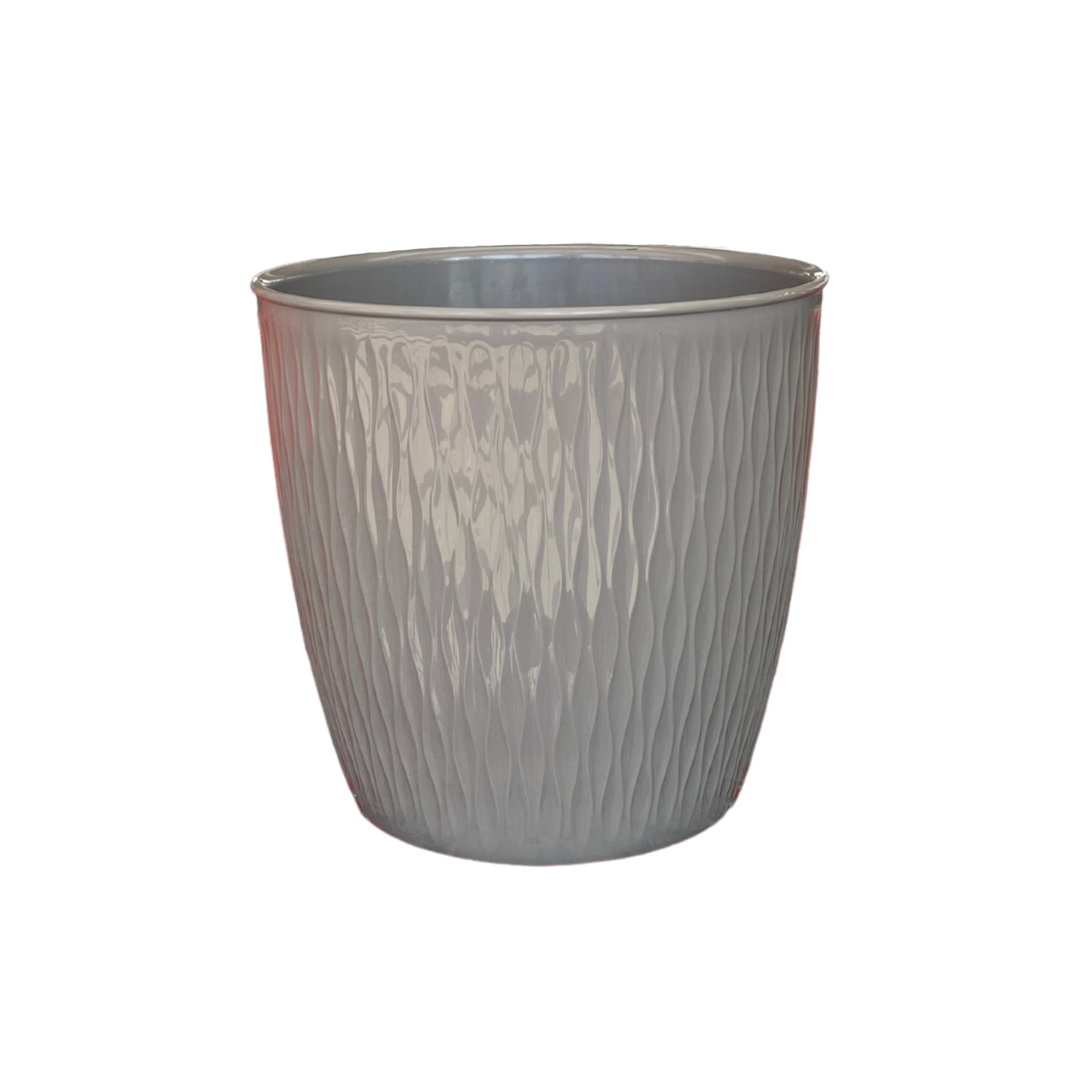 Deroma 9.9" ArielRound Pot Quartz Grey