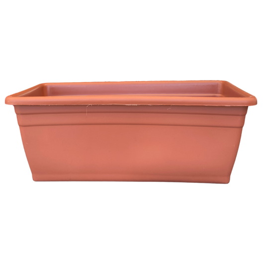 HC 24" Deck Rail Box Planter Clay